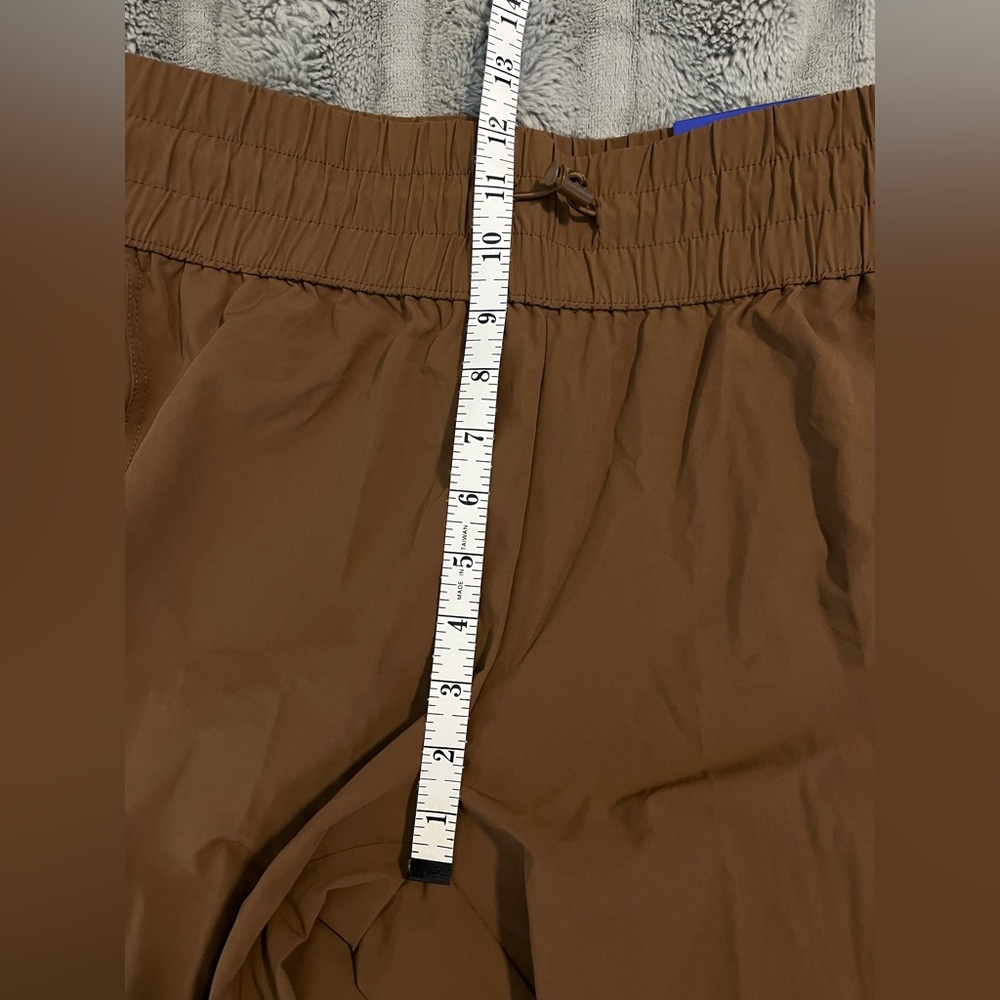 Joy Lab Womens Medium Joggers Extra Long Brown Cargo Drawstring Stretch Pockets - Picture 5 of 7